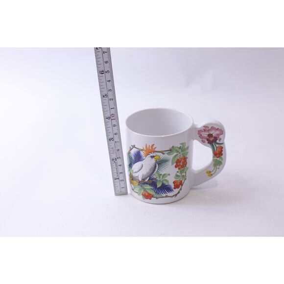 Cockatoo Parrot, Message Mug, Tropical, Tiki Style, Coffee Mug - Picture 2 of 2